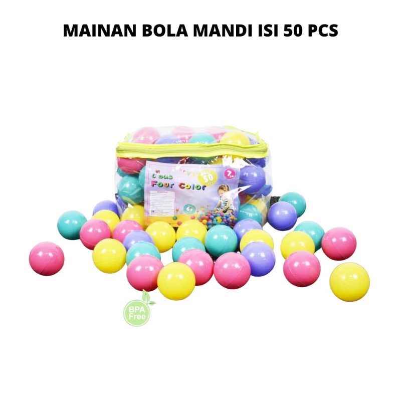 L Bug Baby Mandi Bola 50pc Mainan Plastik Bayi
