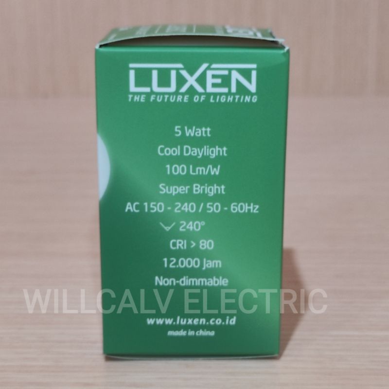 LUXEN CLASSIC 5W 5 WATT / LAMPU LED LUXEN CLASSIC 5W 5 WATT CAHAYA PUTIH 6500K