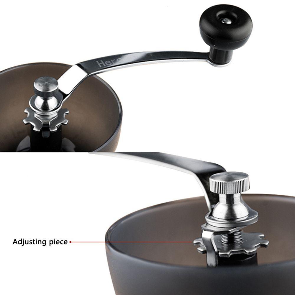 Solighter Penggiling Kopi Manual Alat Dapur Spice Burr Adjustable Knob Setting