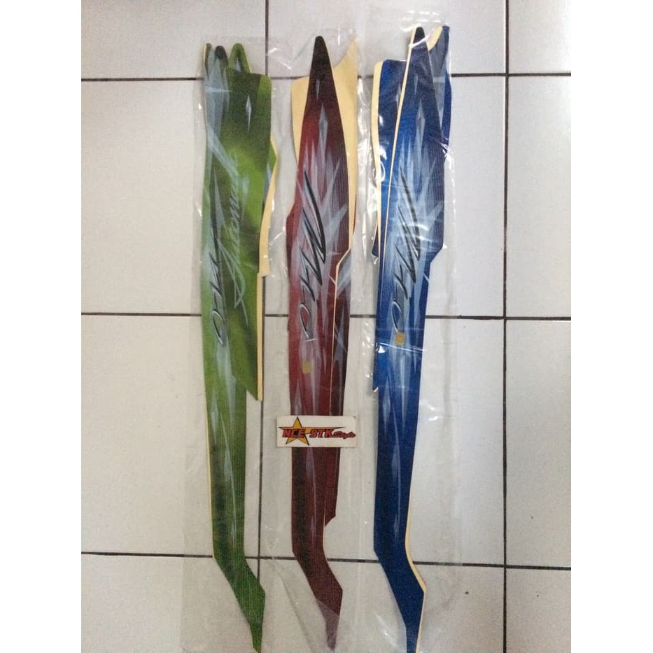 PROMO  Stiker striping Mio smile 2009 biru