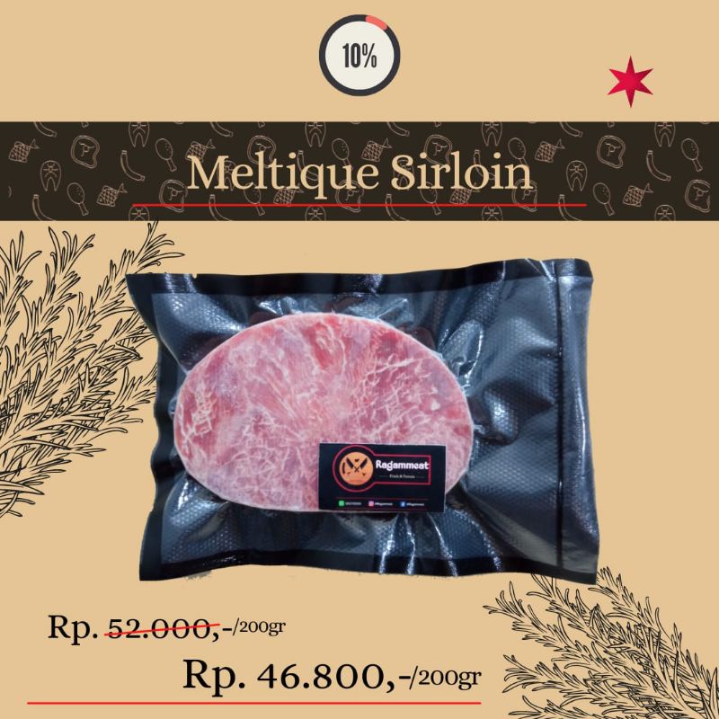 

Daging Sirloin Meltique Steak