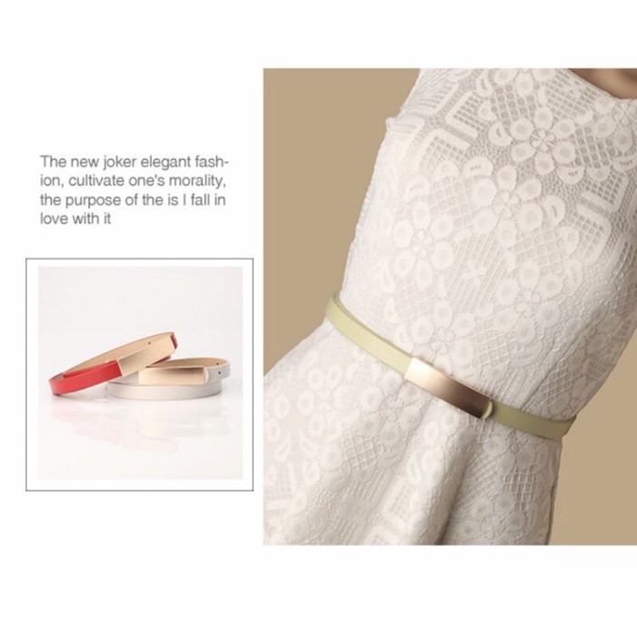 Ikat Pinggang Wanita Belt Fashion Korea 4 Warna “Bar