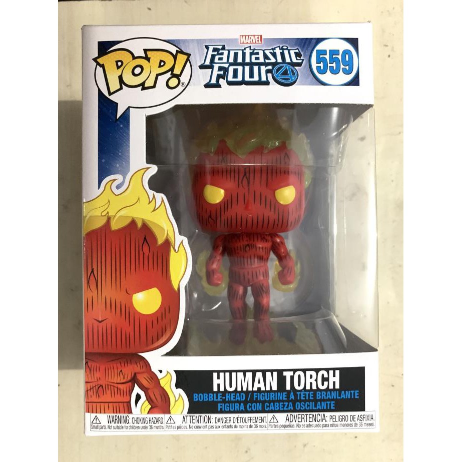 Jual Funko Pop Marvel: Fantastic Four - Human Torch / Johnny Storm / Blaze Promo