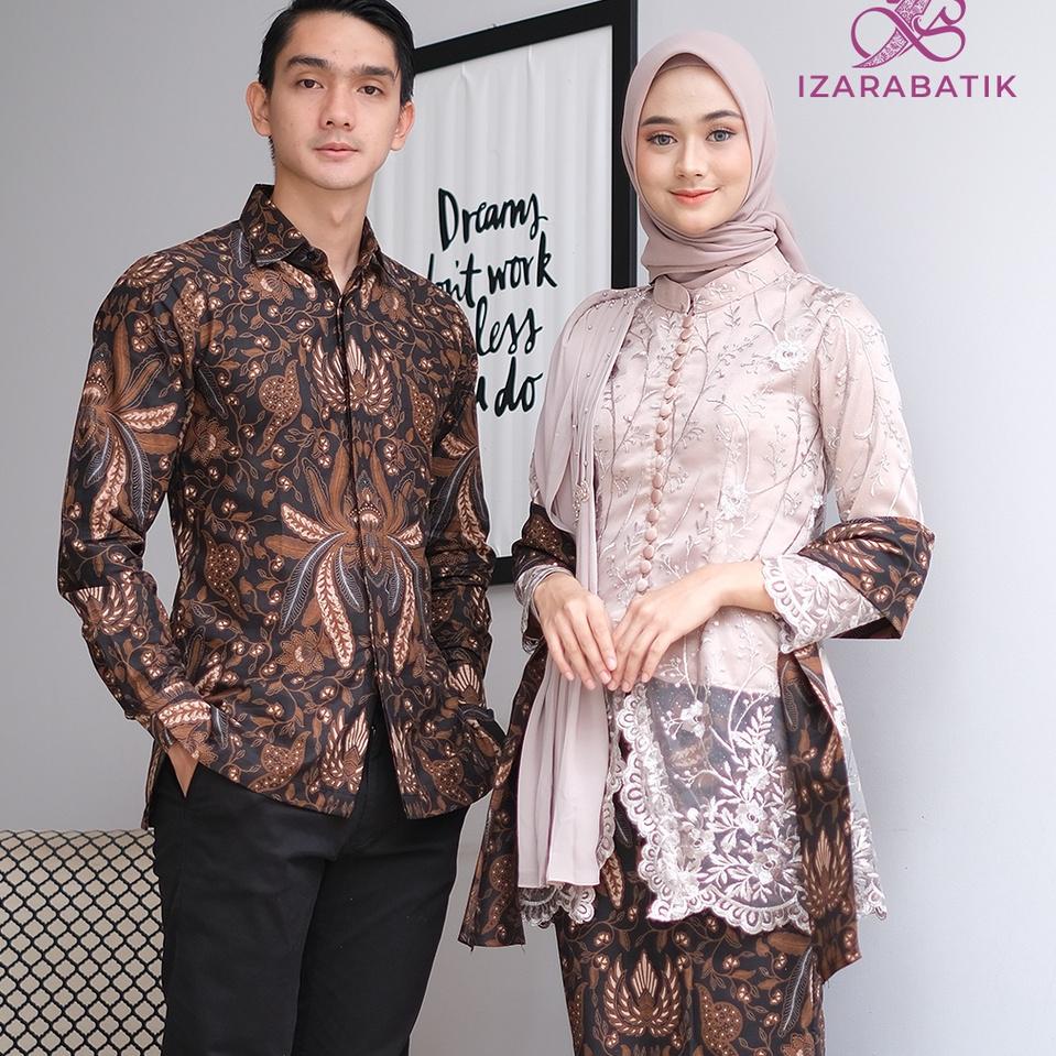 Jangan Ketinggalan order..  Couple Putri Cream - Gaun Kebaya Batik Modern