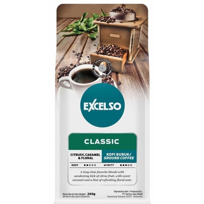

Excelso Classic Ground/Bubuk Kopi 200gr