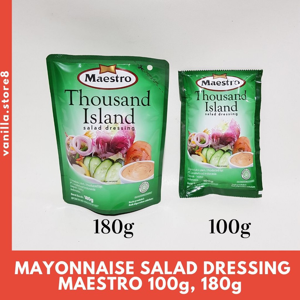 Jual [PROMOSALE]MAESTRO MAYONNAISE THOUNSAND ISLAND SALAD DRESSING 100g