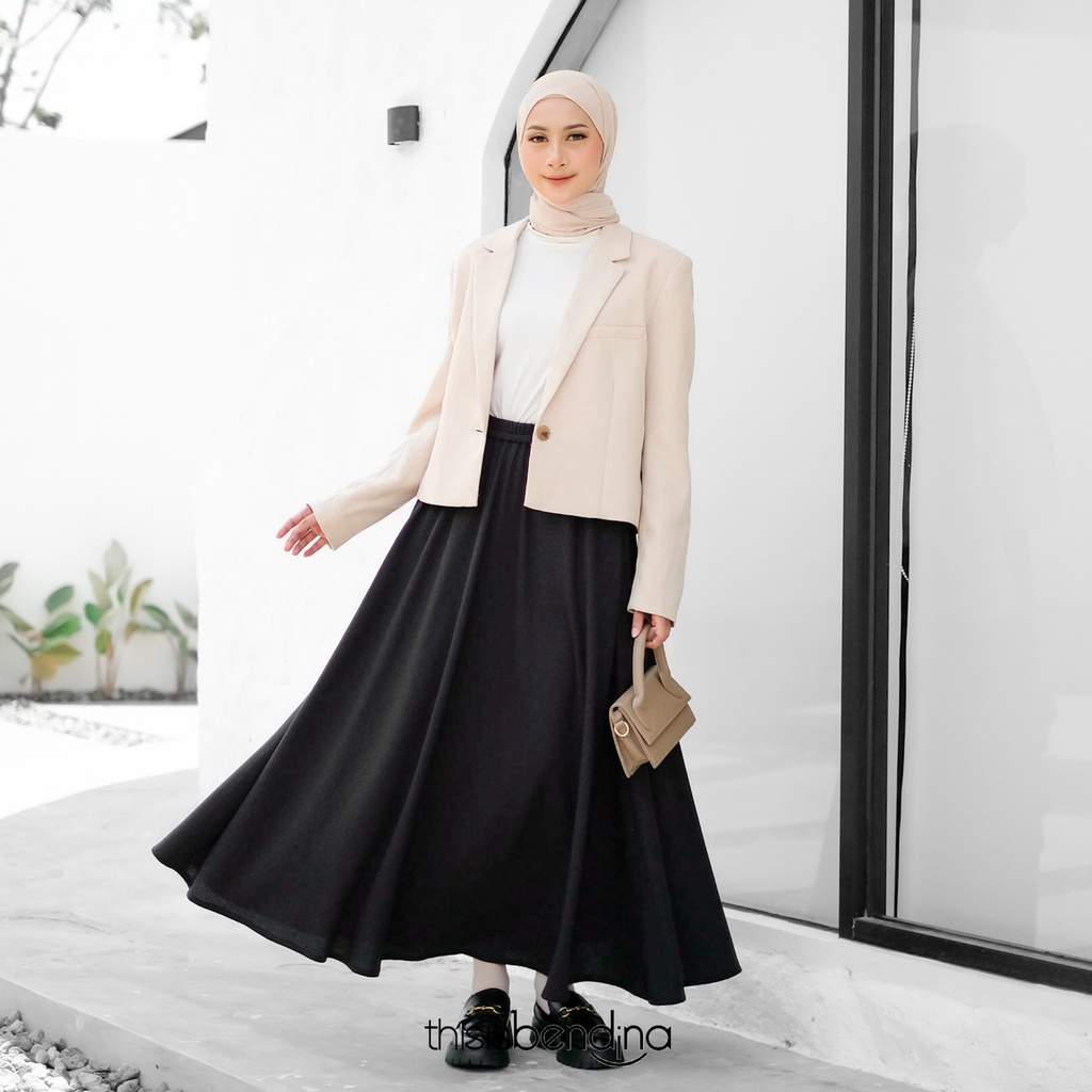 THISISBENDINA Rok Panjang Circle Polos CIRLE Skirt