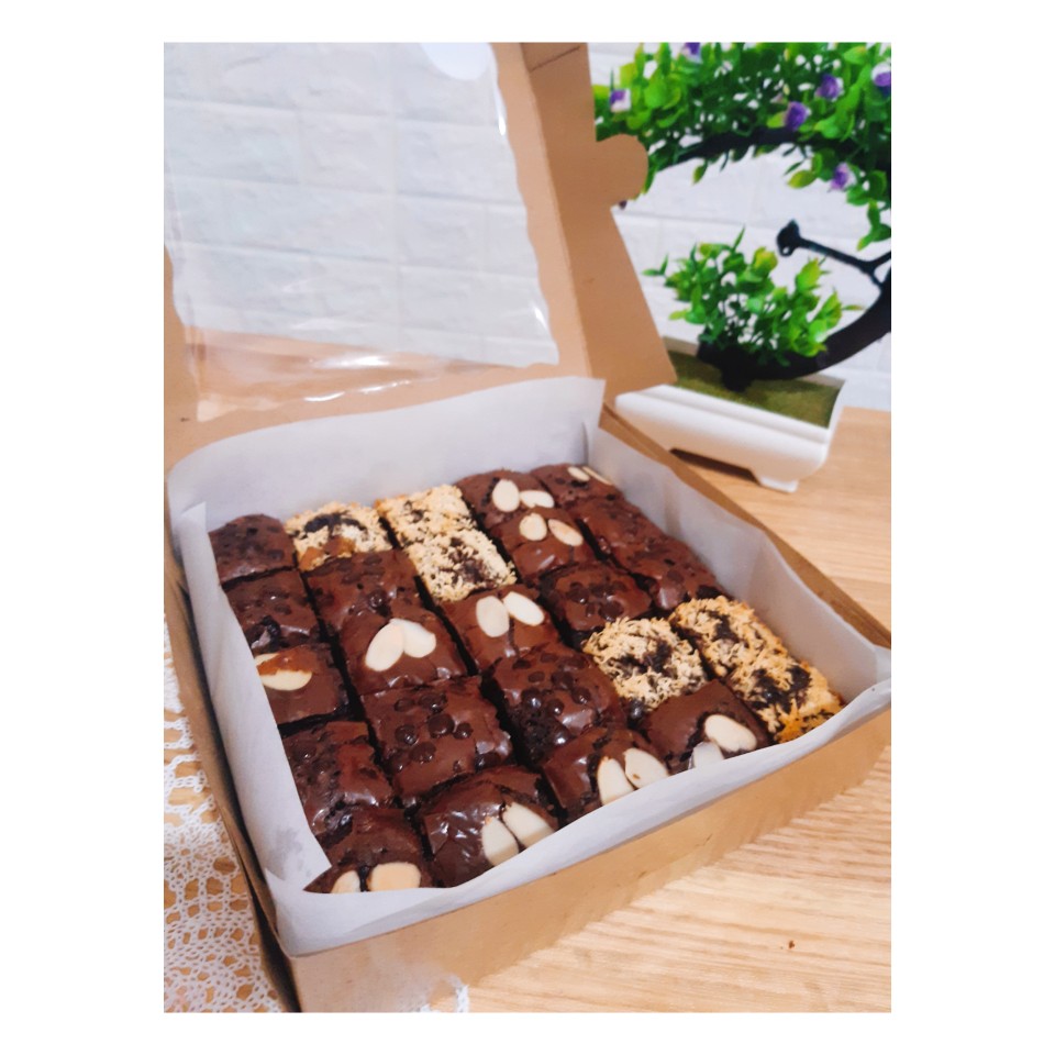 Loyang Brownies Sekat/loyang Persegi Panjang/loyang Sekat Bongkar Pasang