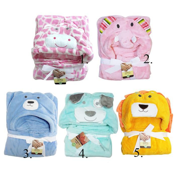 Lynx Selimut Bayi Topi Carter'S - Baby Blanket -Stok Terbatas