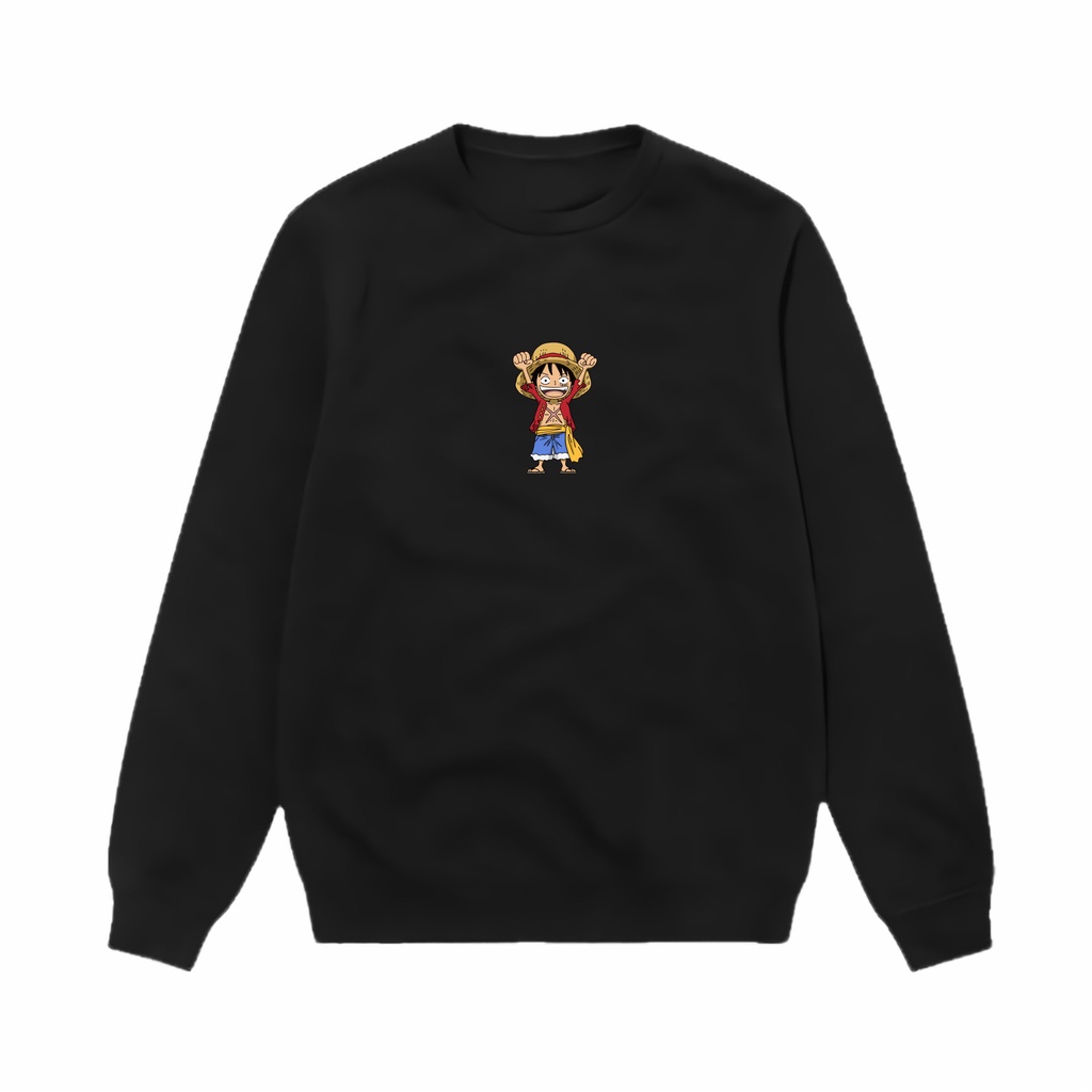 Sweater Anime One Piece Luffy - Sweater Crewneck Manga Anime - Sweater Basic Anime