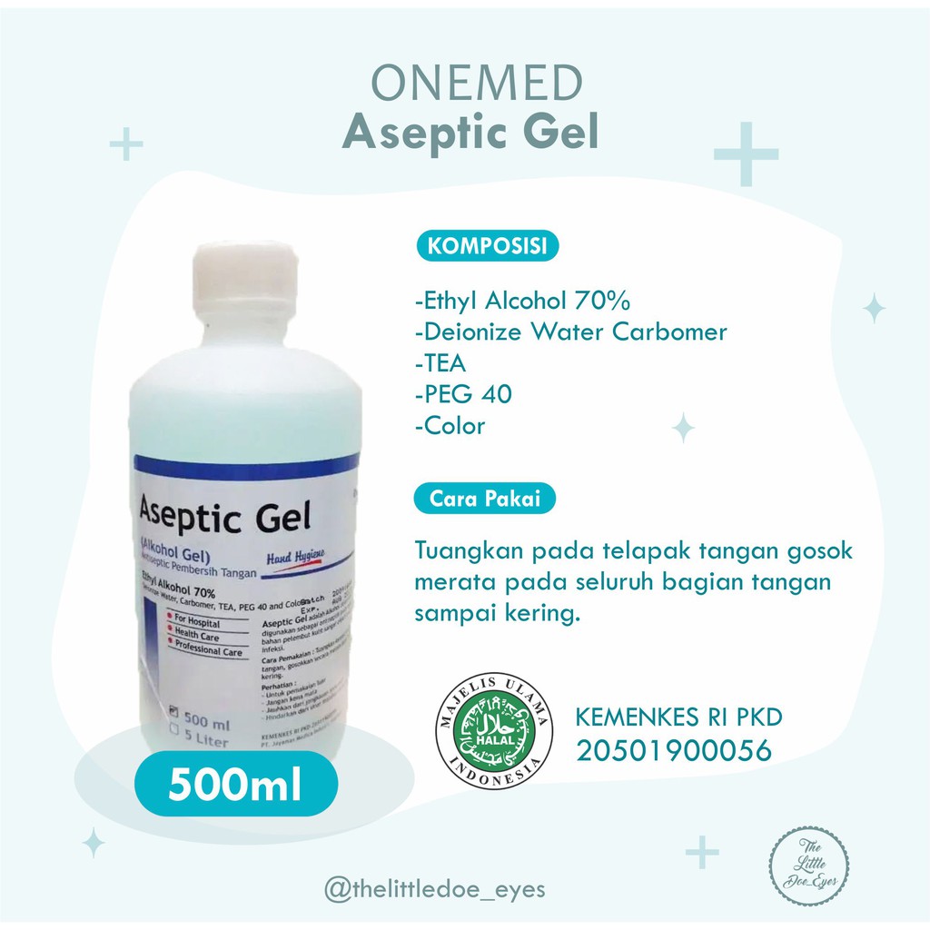 [READY] Onemed Aseptic Gel 500ml SEALED