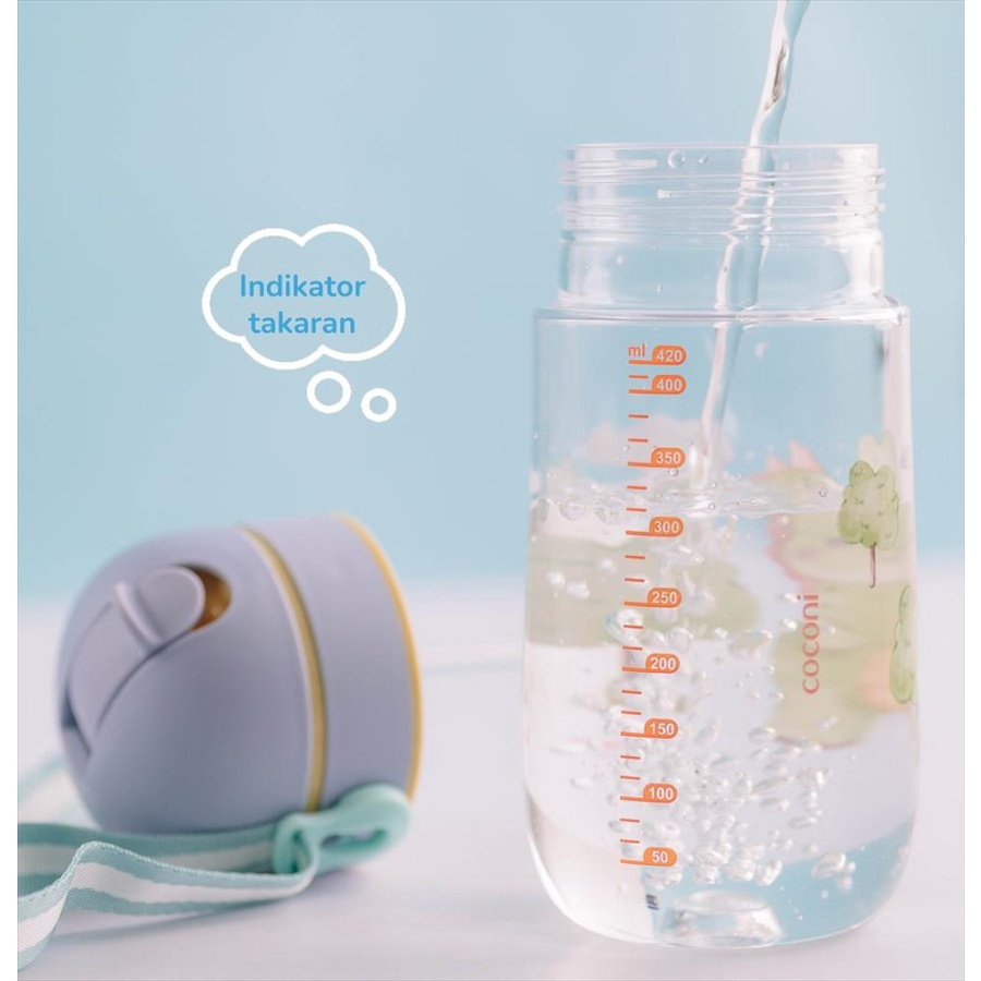 COCONI Kids Tritan Bottle 420 ml | Botol Minum Anak dengan tali 420ml