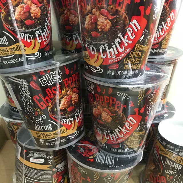 Jual Ghost pepper noodle bakmi setan malaysia spiciest noodle