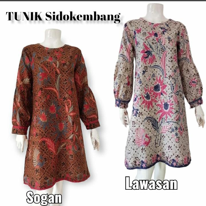 SETELAN SET KULOT / TUNIK BATIK WANITA KEKINIAN