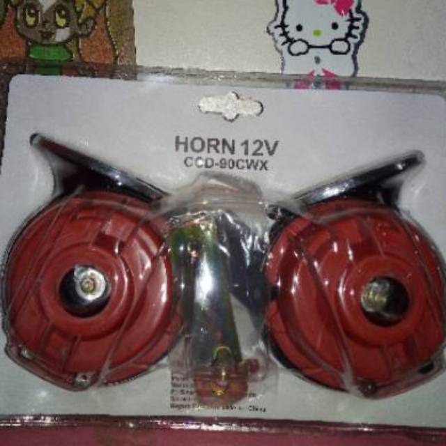 Klakson 12 volt 2 klakson tot tottt awet murah keras