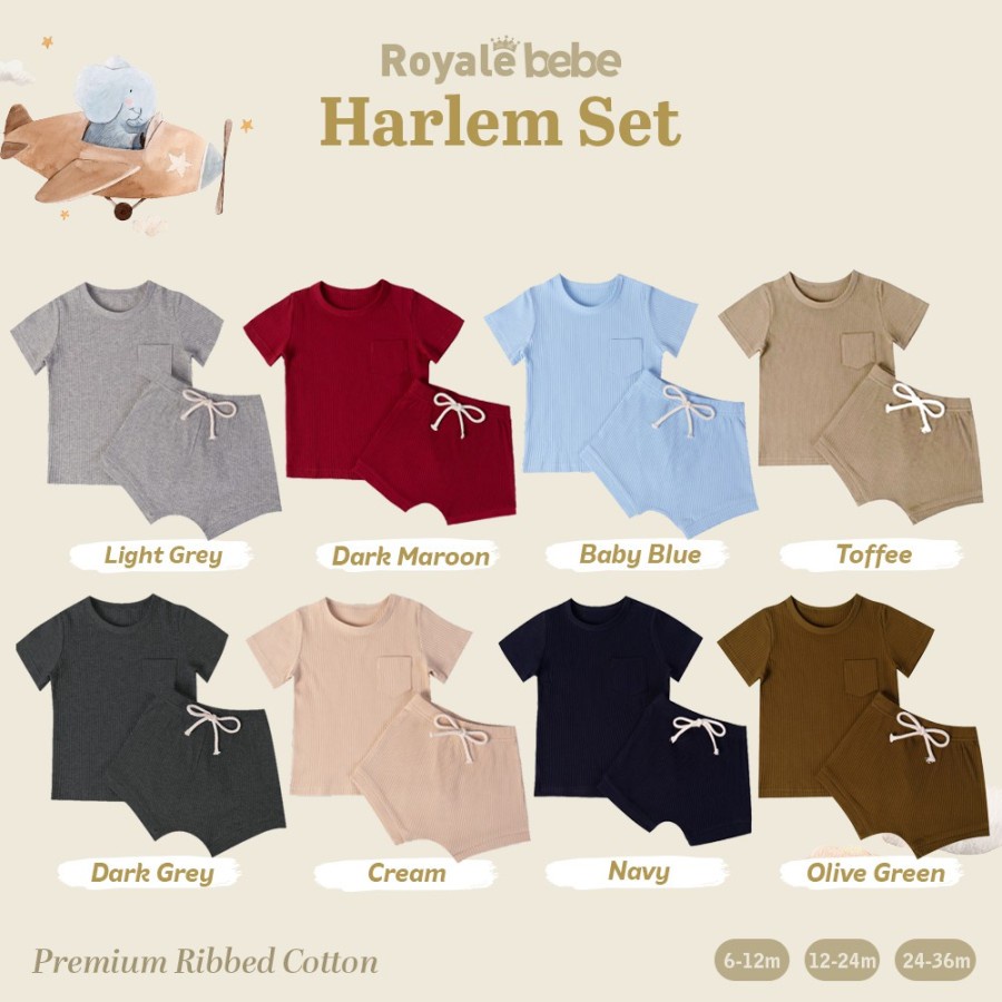 Makassar ! Royale Bebe Harlem Set Premium Cotton