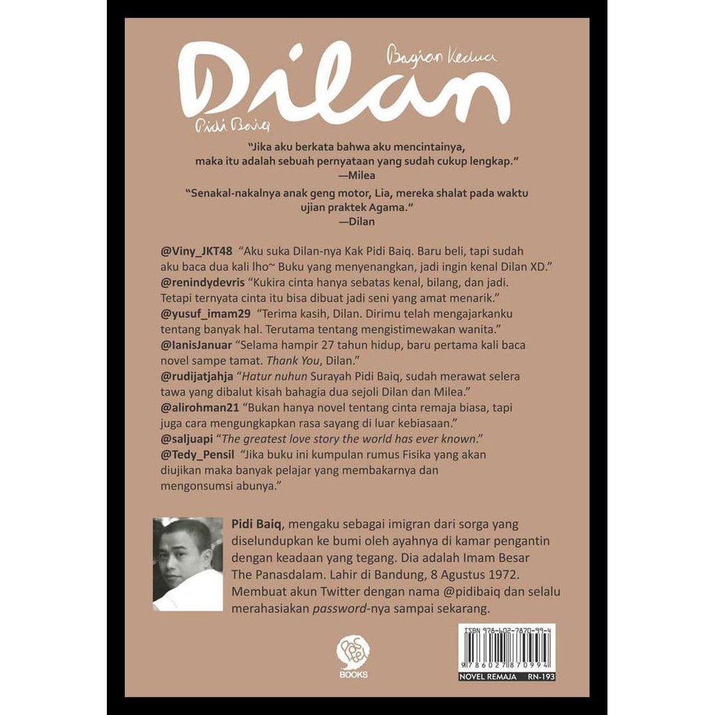 Novel Dilan 2