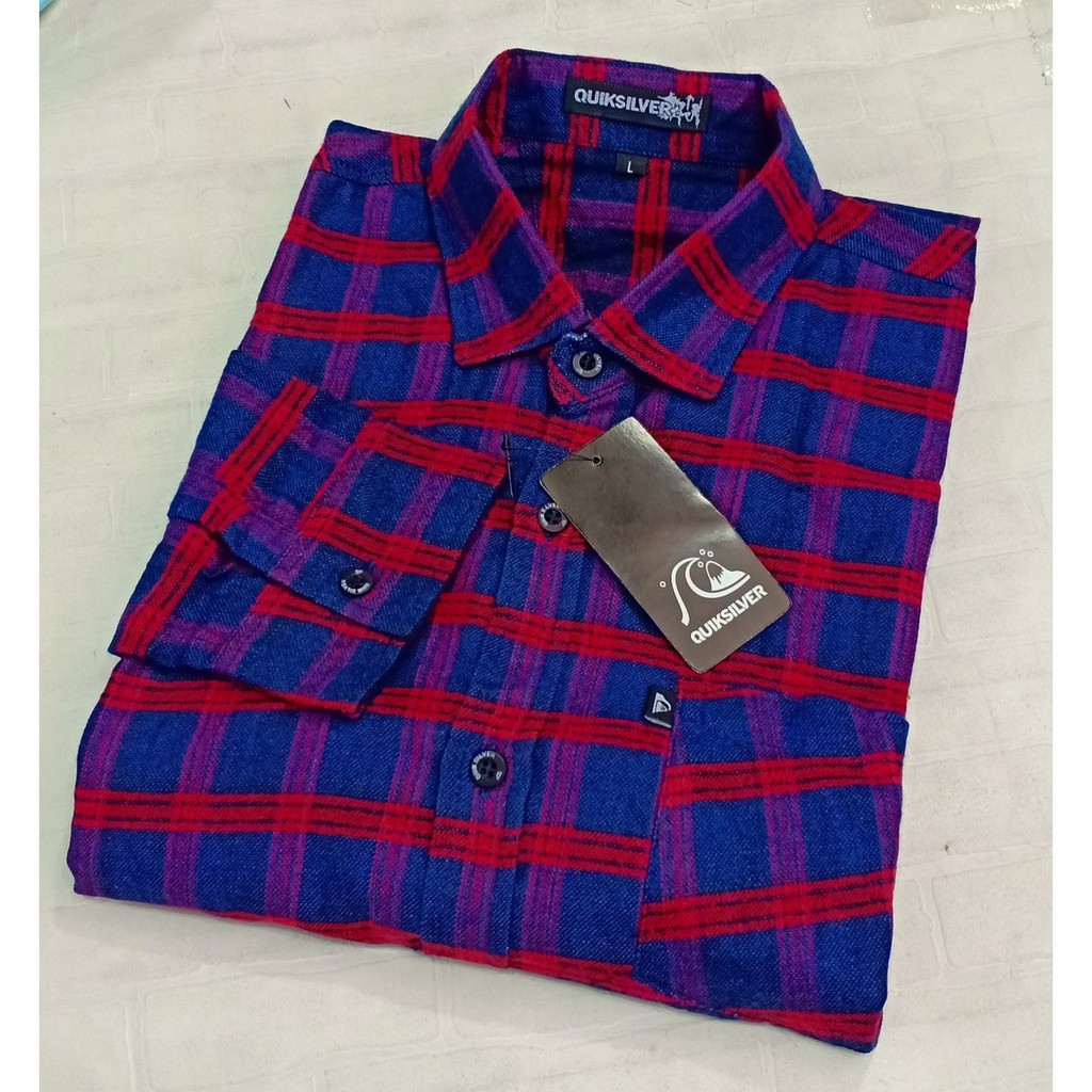 Kemeja Flannel Pria Lengan Panjang Original Distro