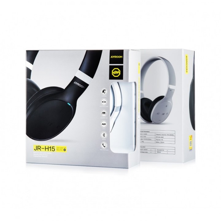 JOYROOM JR-H15 Wireless Bluetooth Stereo Headset - Hitam dan Putih