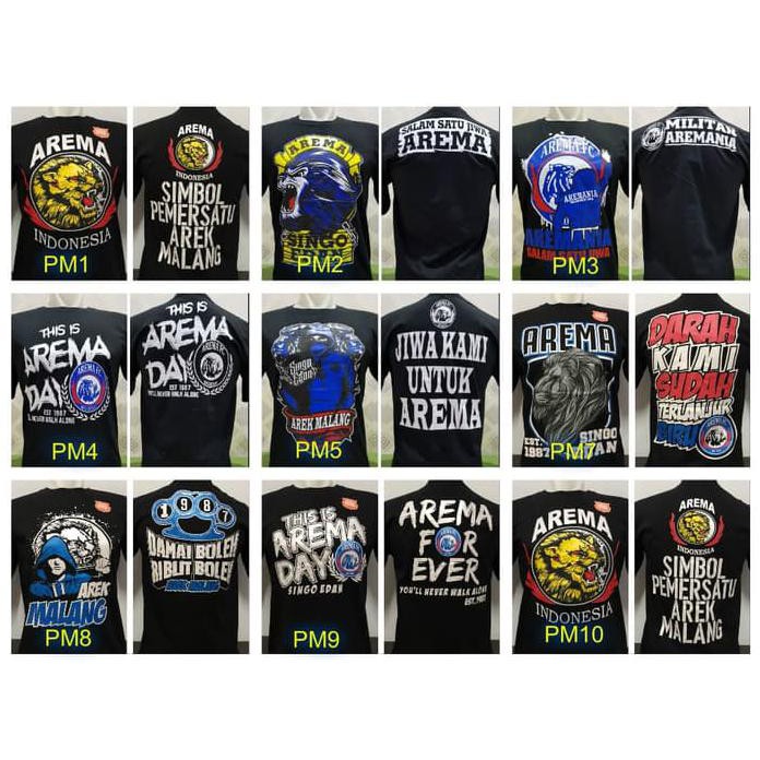 Kaos Arema Malang Aremania Indonesia High Quality