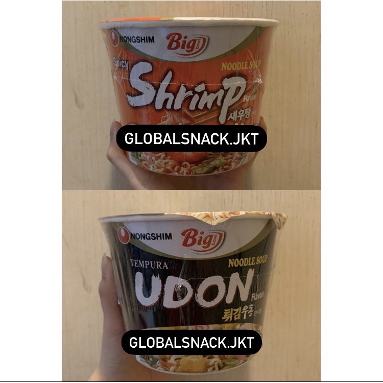 

NONGSHIM BIG BOWL TEMPURA UDON NOODLE / NONGSHIM BIG BOWL NOODLE SPICY SHRIMP