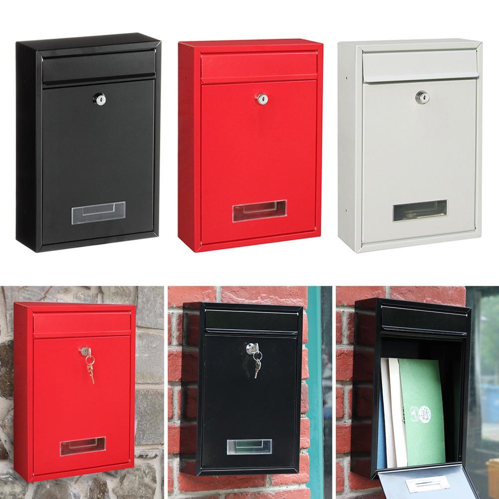 Preva Wall Mounted Post Box Villa Large Dengan Kunci Dapat Dikunci Luar Letter Postbox