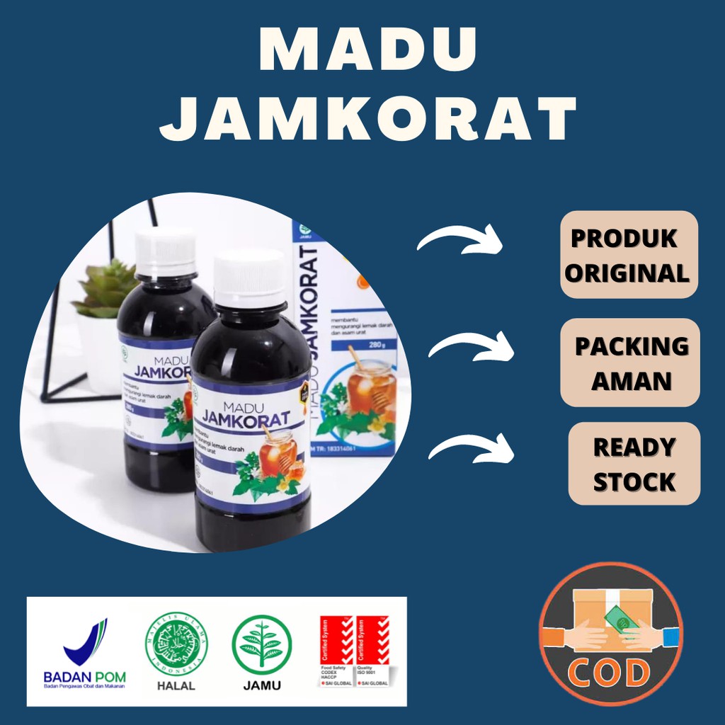 MADU JAMKORAT MADU KOLESTEROL ASAM URAT REMATIK ASLI ORIGINAL 100% MADU HERBAL