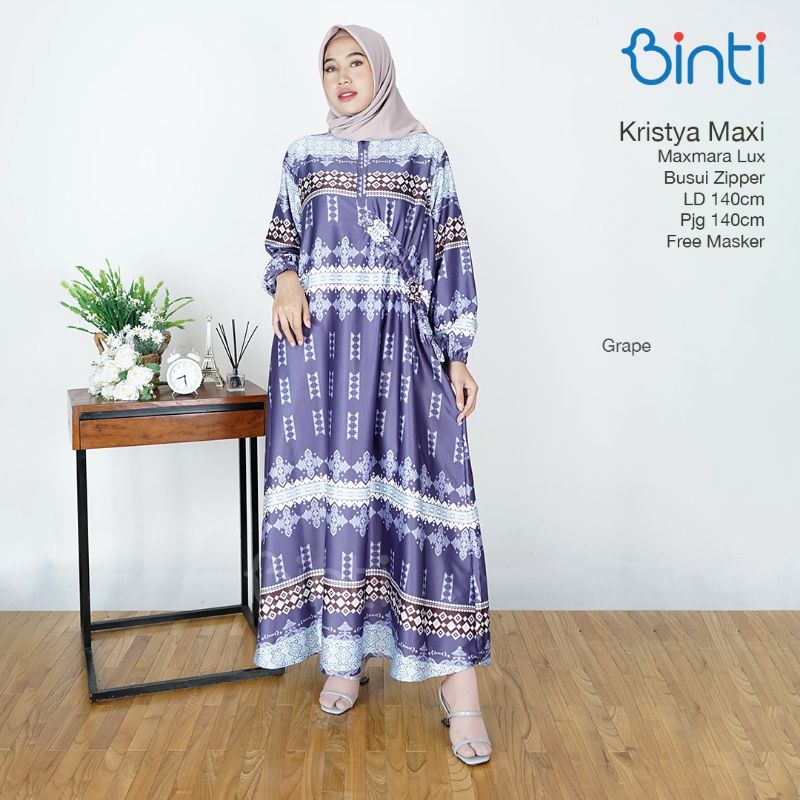kristya Maxi jumbo gamis jumbo maxmara ld 140 busui by binti