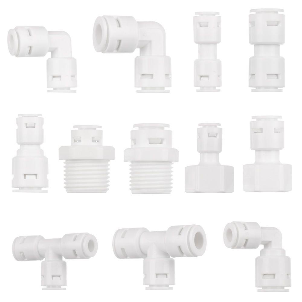 PREVA 1pcs Hose Tube Connector Plastic Reverse Osmosis Water Purifier Accessories Hose Connection