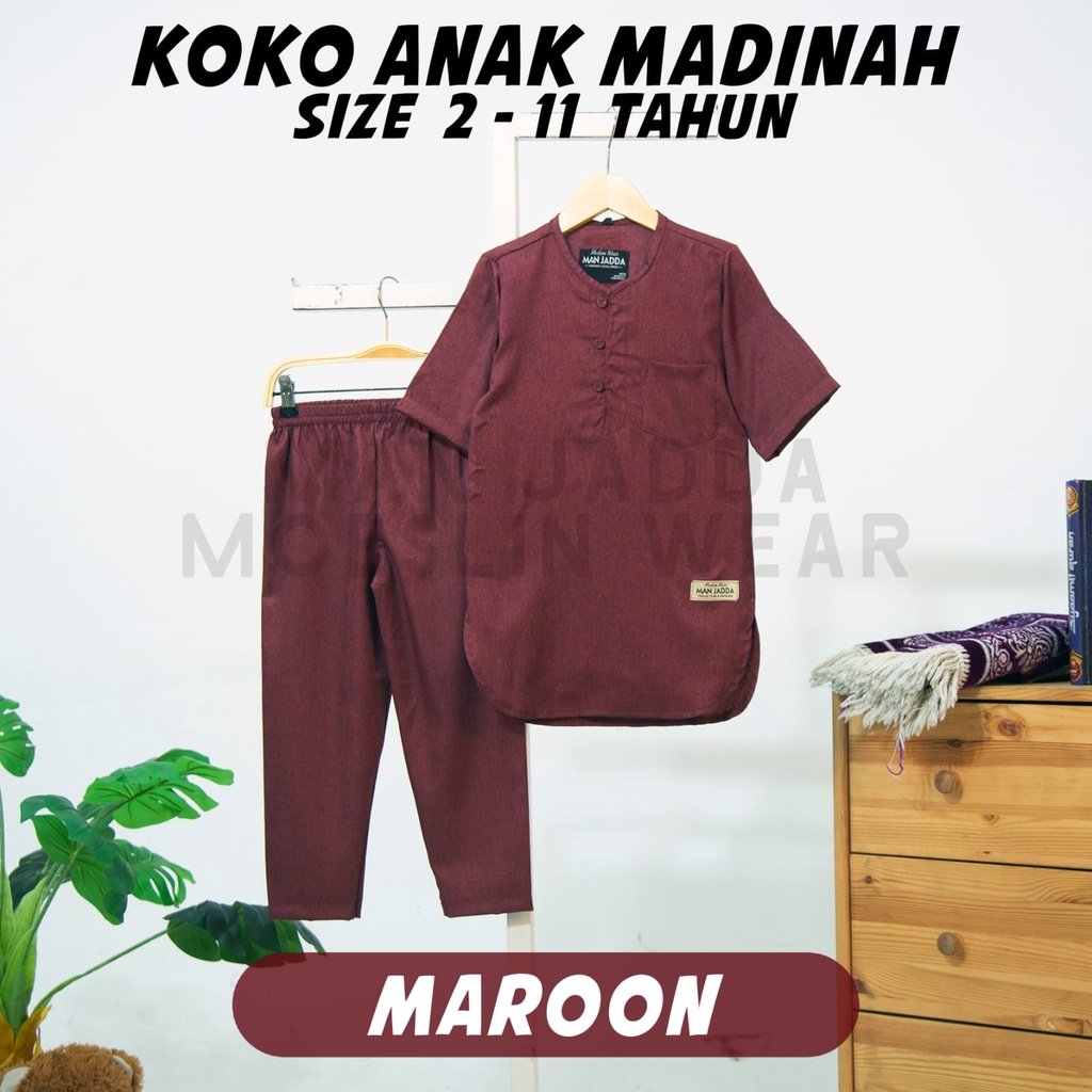 Manjadda Setelan Koko Anak 2-11 Tahun Baju Muslim Anak Stelan Kurta Anak Baju Lebaran Anak 2-11 Tahun Katun Madinah - Setelan Kurta Pakistan Anak - Setelan Gamis Anak Laki Laki 4.9 7RB Penilaian 10RB+ Terjual