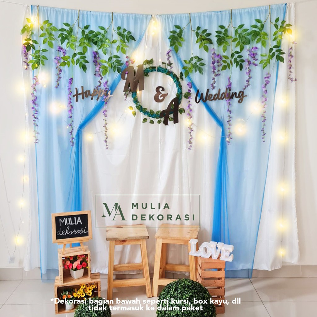 Dekorasi Backdrop Lamaran Nikahan Syukuran Aqiqah Khitan Background Backdrop Paket T