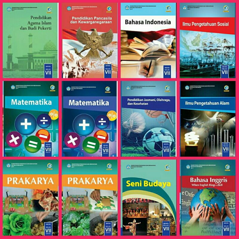 PAKET BUKU PELAJARAN  untuk Kelas 7 SMP/Mts
