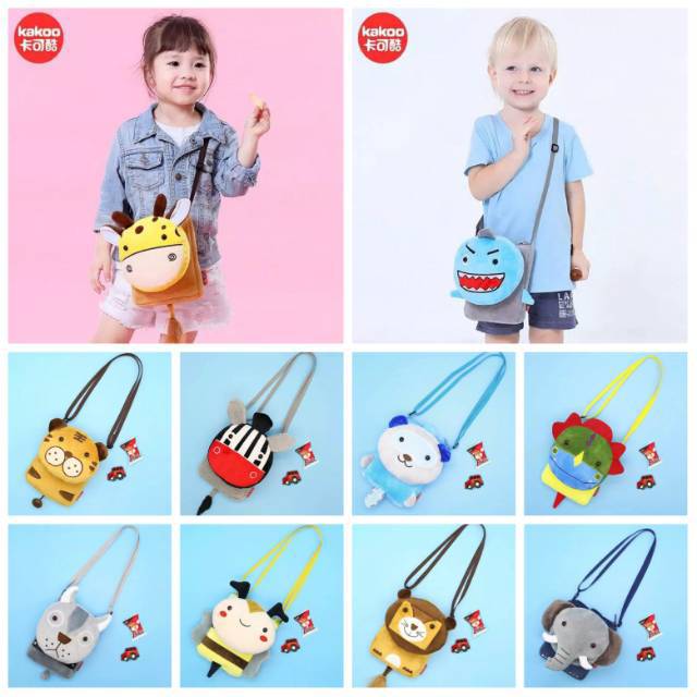 [ 15x3x19 cm] SALE KAKOO ORI Tas Selempang Anak / Sling Bag Anak Mini