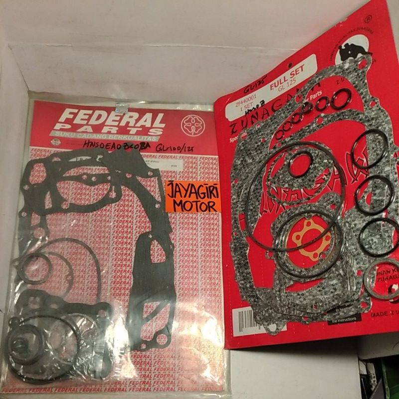 Paking Gasket GL 100 125 FullSet TopSet Perpak Kit Oli Blok Silinder Head Packing Seal Honda CDI COD