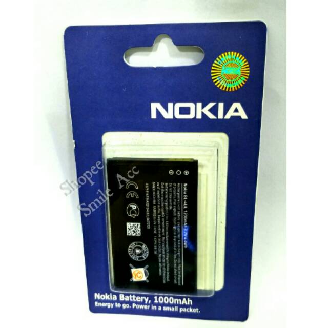 Baterai Battery Nokia BL-4UL For Nokia 225 230 330 3310 RM 1172  Original