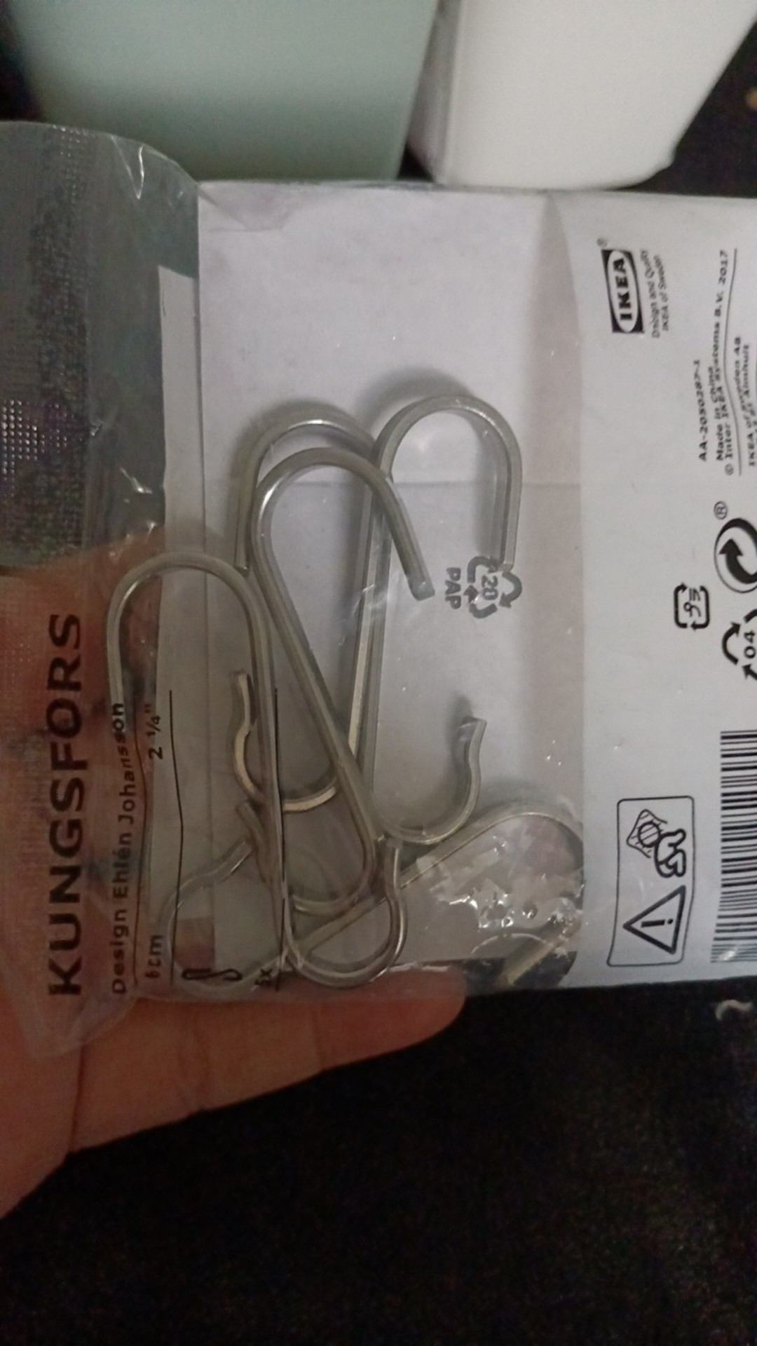 Hook S / Gantungan Barang , Baja Tahan Karat Isi 5-p Ku158