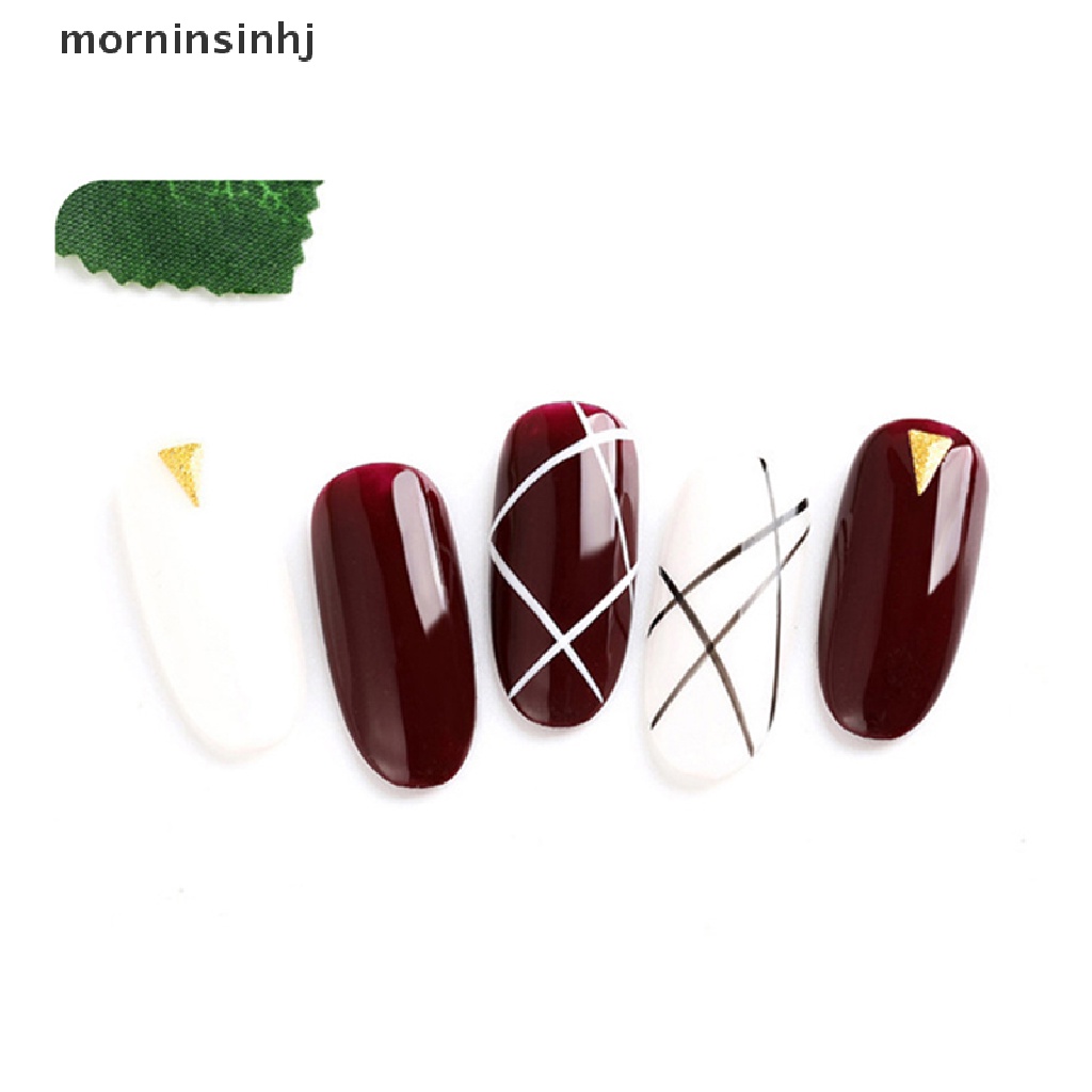 Mornin 5pcs / Set Pen Gambar Bunga Untuk Nail Art