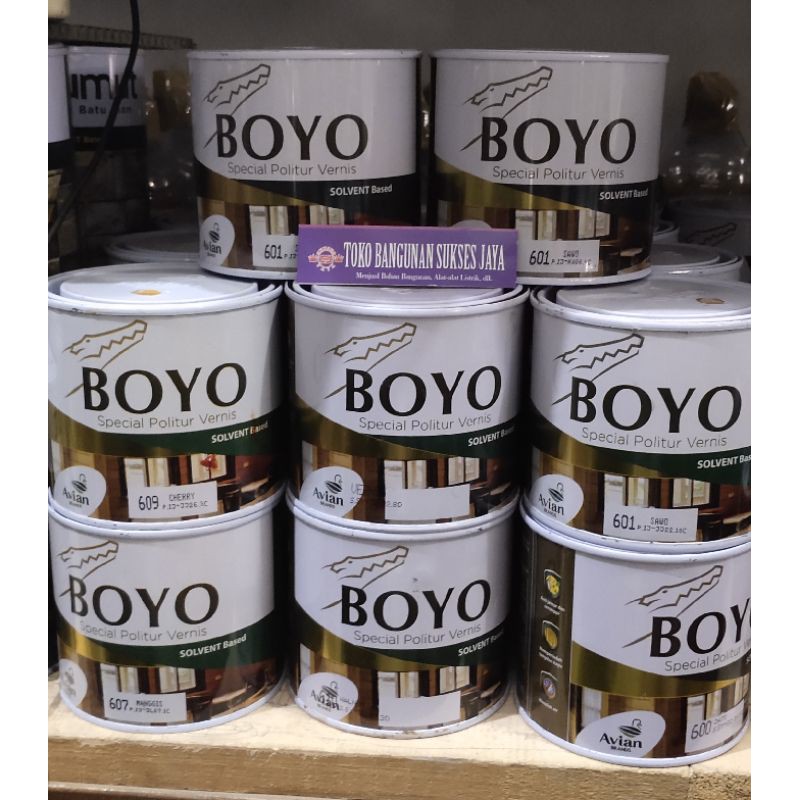 special politur vernis / cat plitur pintu boyo 0,5 lt (hanya pengiriman dalam pulau jawa saja)