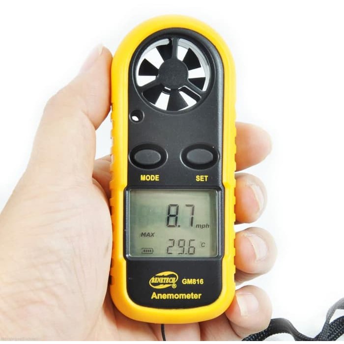 Anemometer GM816 Pengukur Kecepatan Angin GM 816 Tester Velocity Benetech Anemo Meter