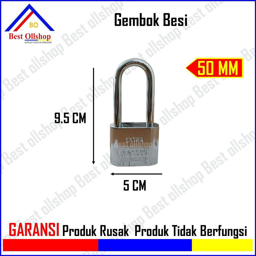 Gembok Pintu Leher Pendek dan Panjang 50 mm - Gembok Pagar Rumah