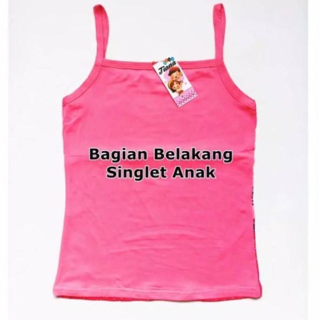 Kaos Dalam Singlet Anak Perempuan LOL 2-10 Th Bahan Katun Baju Kaos Anak Perempuan Cewek LOL