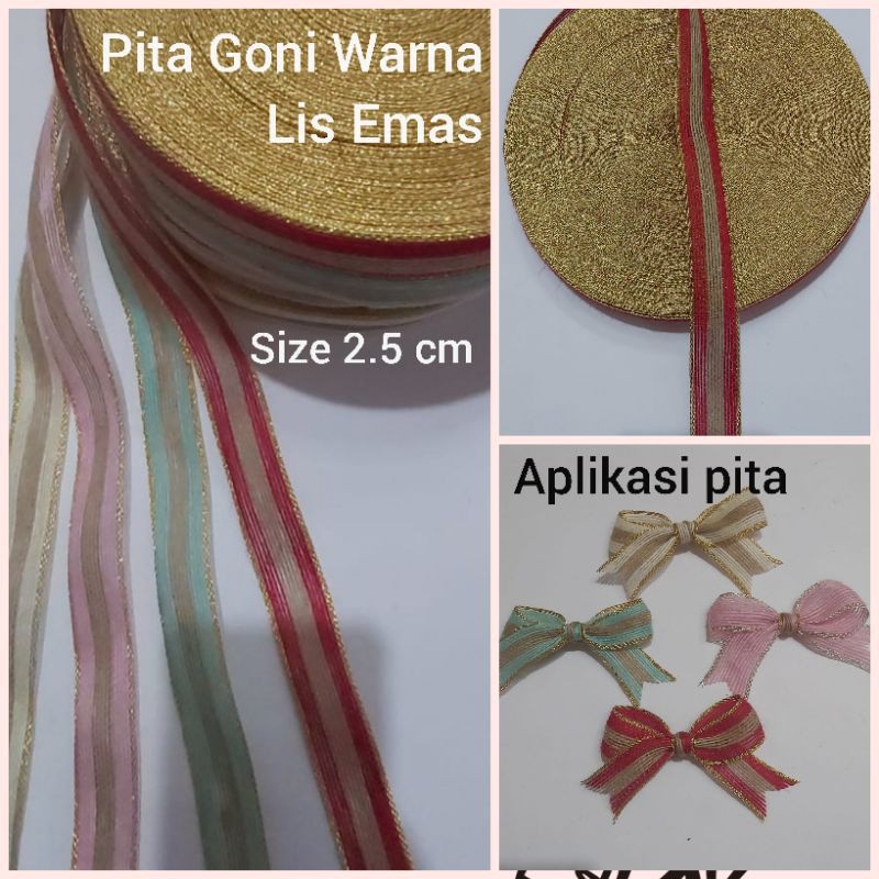 10 YARD - 2.5 CM |  PITA GONI WARNA 1 INCH