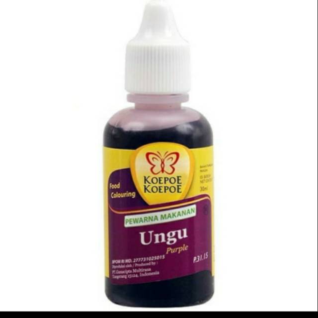 

KOEPOE KOEPOE PERWARANA MAKANAN UNGU 30 ml