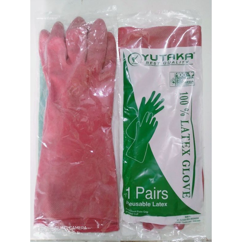 TERMURAH SARUNG TANGAN KARET TERLARIS SARUNG TANGAN LATEX 12 INCH WARNA MERAH