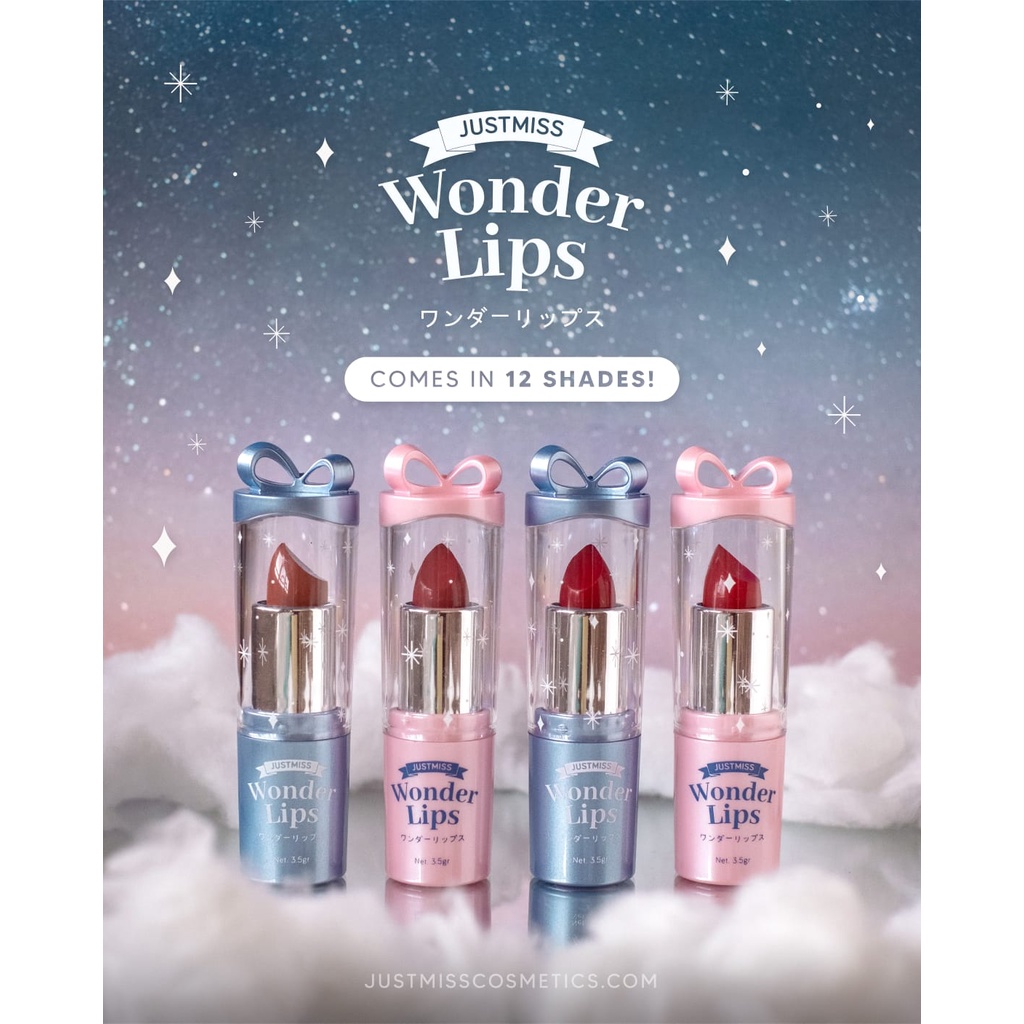 JUST MISS [W] Wonderlips Zodiac Lipstick Lipstik Pigmented Lips matte Perona Bibir BPOM