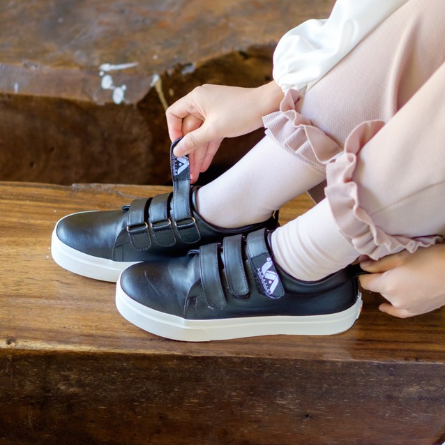 Meisie Black | 36-41 | Sepatu Simpel Casual Jalan Wanita/Cewek/Women Sneakers Footwear  | FORIND x Lvnatica