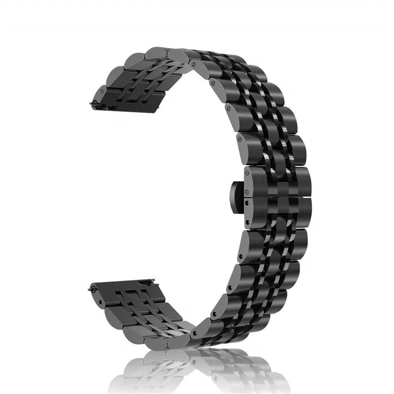 STRAP TALI JAM TANGAN - STAINLESS STEEL STYLE 7 BEADS - FOR GARMIN FORERUNNER 245 / 245MM STRAPWATCH