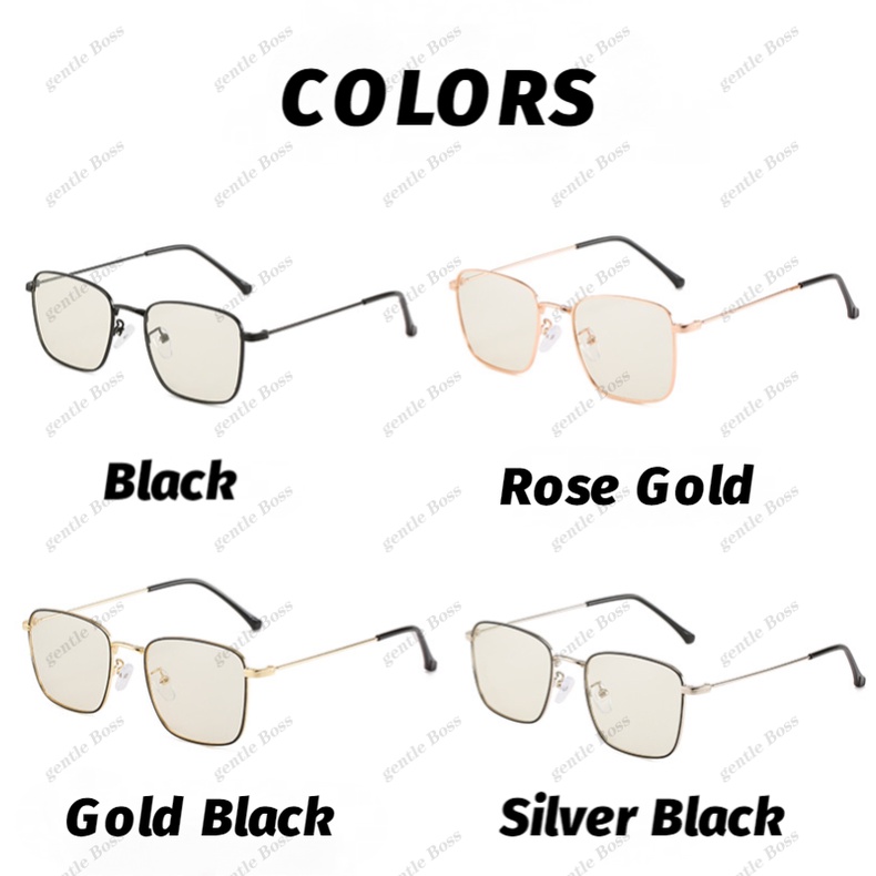 Retro Photochromic Anti Radiation Eye Glasses Simple Square Frame Men and Women