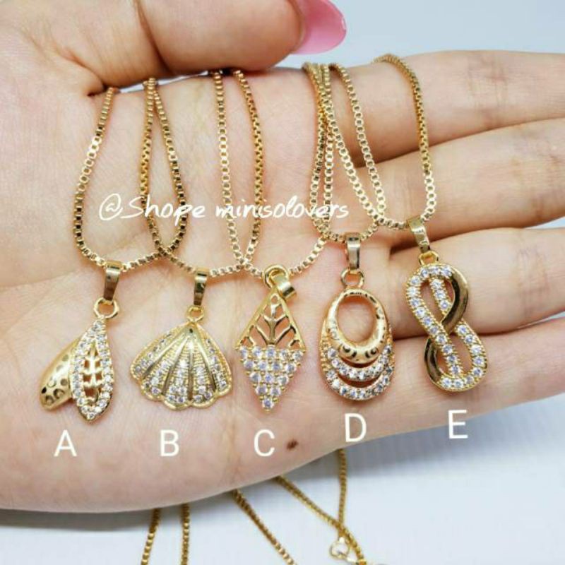 Kalung IMPORT permata zircon Uk 45cm ♡KIRIKA♡