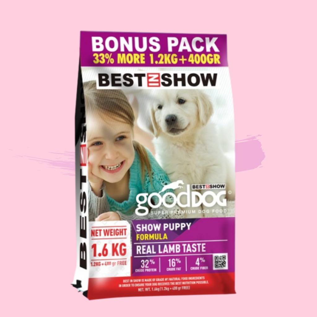 Makanan Anak Anjing BEST IN SHOW GOOD DOG Puppy Lamb 1.6 kg Dog Food